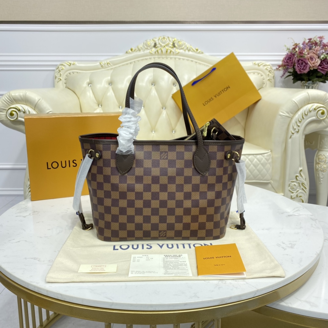 Louis Vuitton NEVERFULL PM Damier Azur Handbag N41359 